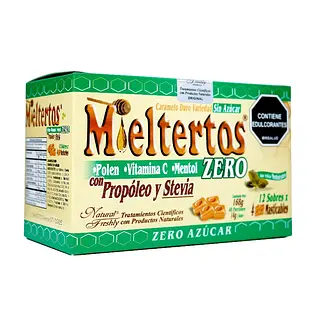 Mieltertos Zero Pastillas Masticables 12 sobres