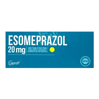 Esomeprazol 20 mg 100 tabletas