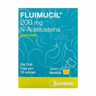 Fluimucil 200 mg 10 sobres