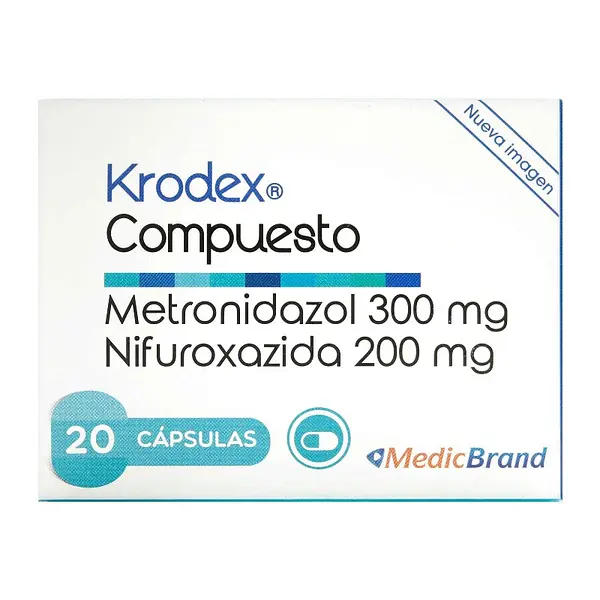 Krodex Compuesto 300 mg 20 cápsulas COA