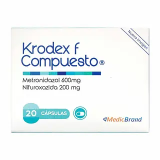 Krodex F Compuesto 600 mg 20 cápsulas