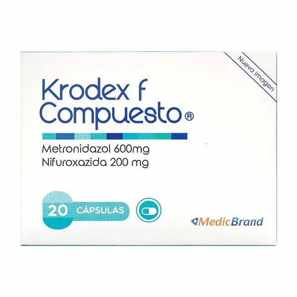 Krodex F Compuesto 600 mg 20 cápsulas
