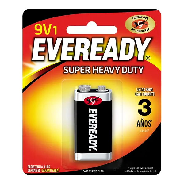 Pila Eveready 9V Cuadrada