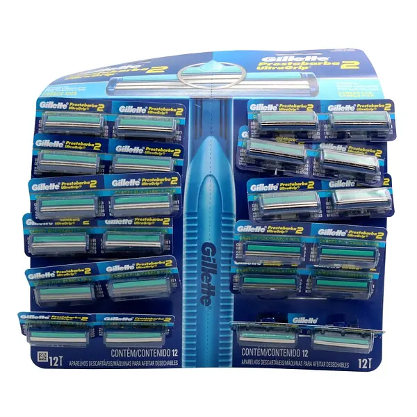 Prestobarba Ultra Grip Azul 24 unidades