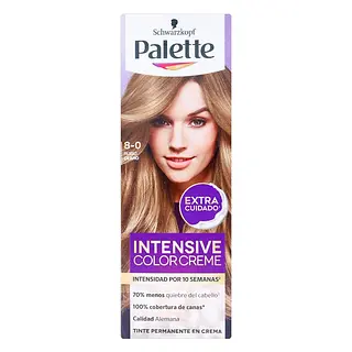 Tinte Palette Crema Tubo 8-0 Rubio Claro