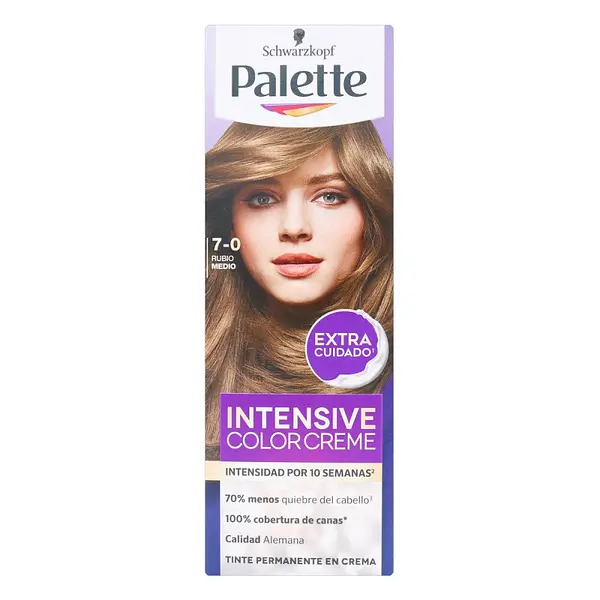 Tinte Palette Crema Tubo 7-0 Rubio Medio
