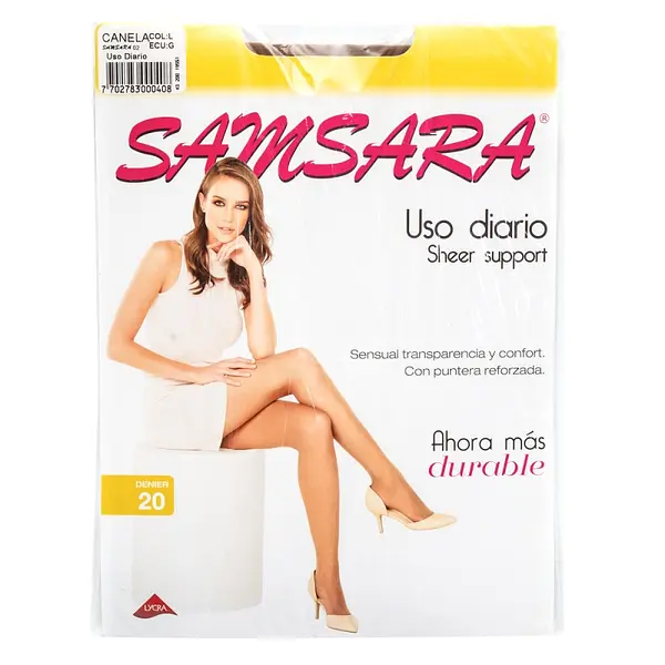 Medias Samsara Sheer Support L Canela