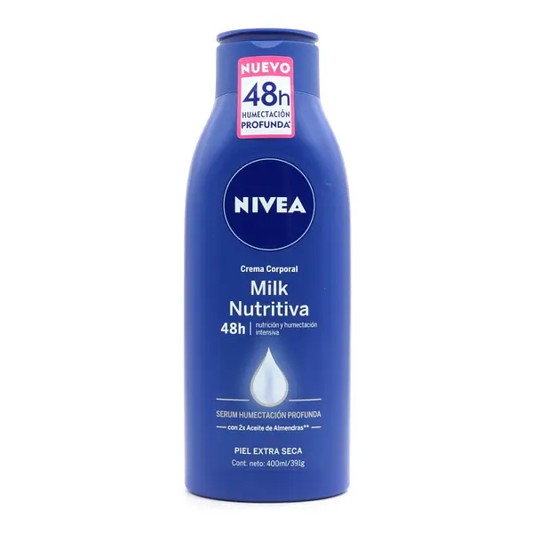 Crema Nivea Body Milk Nutritiva Almendra 400 ml