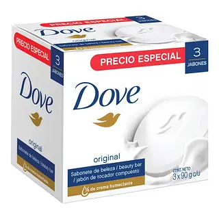 Jabón Dove Blanco 3x90 g