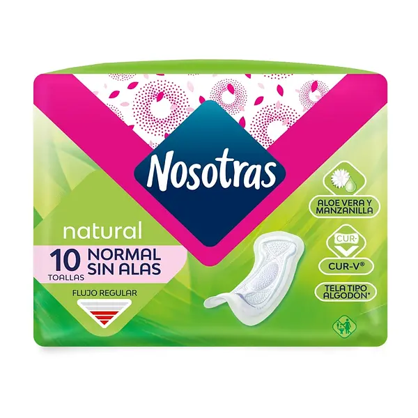 Toallas Nosotras Normal Natural x10