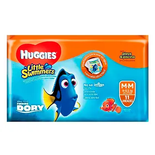Pañal de Baño Huggies Little Swimmers P-M 11 unidades