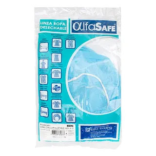 Gorro desechable azul Alfa 12 unidades