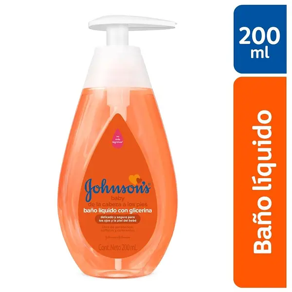 Baño Johnson’s Baby de los Pies a la Cabeza 200 ml