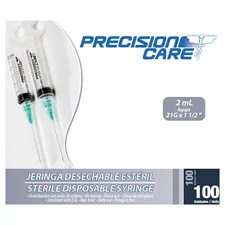 Jeringa Eterna 3P 2 ml 21x1 1/2 x100