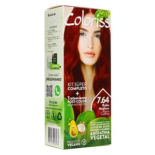 Tinte Coloris Kit 764 Rubio Mediano Rojo Cobrizo