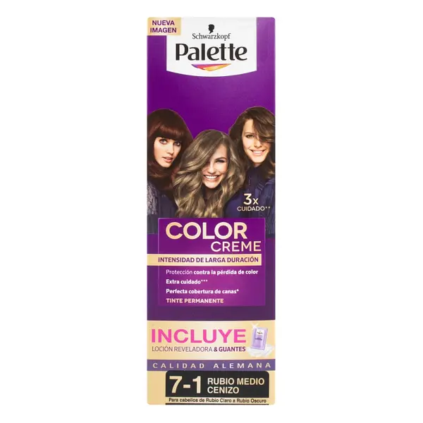 Palette Cream tubo 7-1 rubio medio cenizo