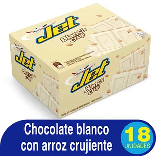 Chocolatina Jet Blanca 18 unidades