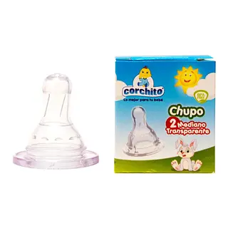 Chupo Corchito blanco #2 mediano