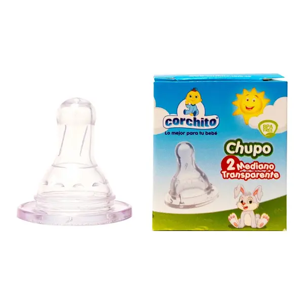 Chupo Corchito blanco #2 mediano