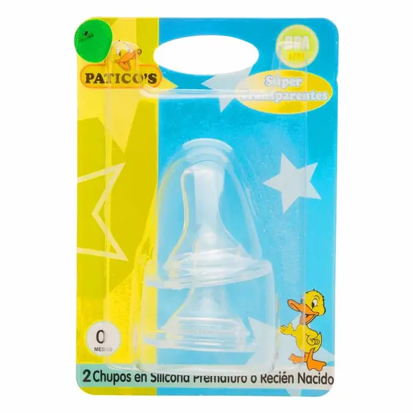 Chupo Paticos RN Silicona x2
