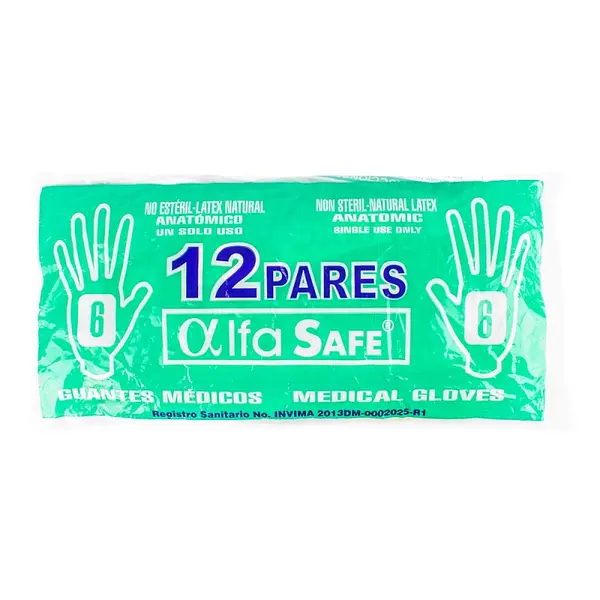 Guantes de Cirugía Alfa Talla 6 x12