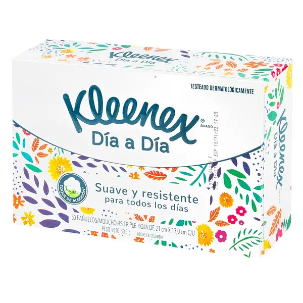 Pañuelos Kleenex Clásico 50 unidades