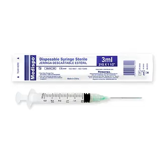 Jeringa Medispo 3P 3 ml 21x1 1/2 x100