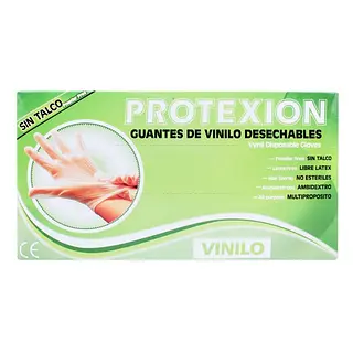 Guantes de Examen Vinilo Protex Talla M x100