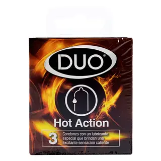 Preservativo Duo Hot Action 3 und