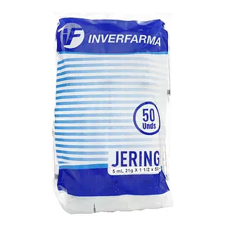 Jeringa Inverfarma 3P 5 ml 21x1 1/2 x50