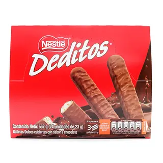 Deditos de chocolate 23 g 24 unidades