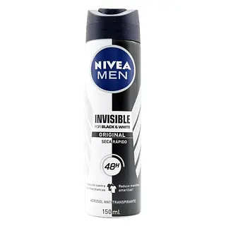 Desodorante Nivea Black & White spray 150 ml hombre