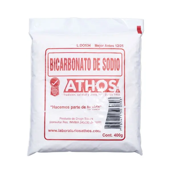 Bicarbonato de Soda 400 g Athos