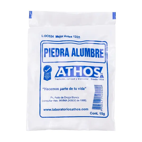 Piedra Alumbre 15 g x30 sobres