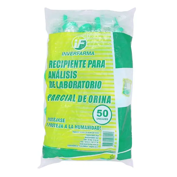 Frasco para Orina 50 unidades