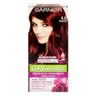 Tinte Garnier Nutrisse Color Intenso 4.6 Castaño Rojo