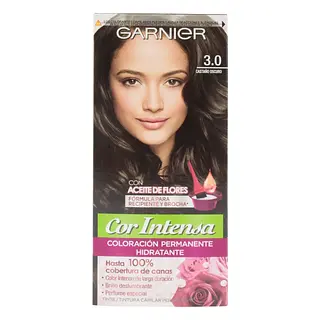 Tinte Garnier Nutrisse Color Intenso 3.0 Castaño Oscuro
