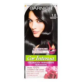 Tinte Garnier Nutrisse Color Intenso 1.0 Negro Intenso