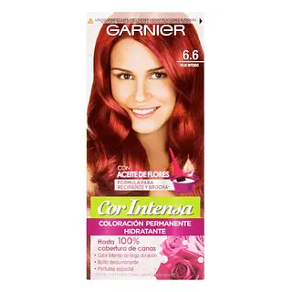 Tinte Garnier Nutrisse Color Intenso 6.6 Rojo Intenso
