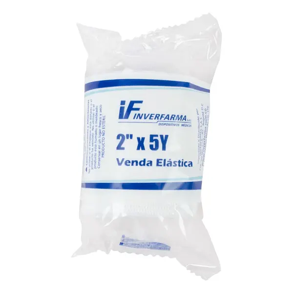 Venda Elástica Blanca 2x5 Inverfarma