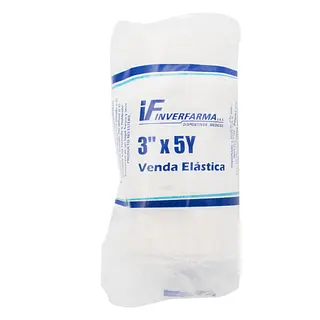 Venda Elástica Blanca 3x5 Inverfarma