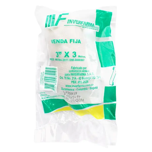 Venda Fija Blanca Inverfa 3” x 3 m
