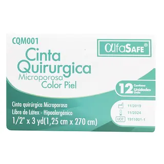 Microporoso Alfa piel 1/2” x 3 yardas 12 unidades