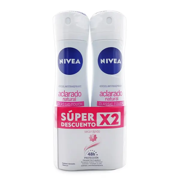 Desodorante Nivea Spray Tono Natural 150 ml x2