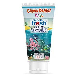 Crema dental Whole Fresh Kids sin flúor 100 g Icom
