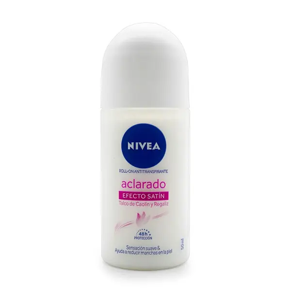 Desodorante Nivea roll-on Aclarado efecto satín 50 ml mujer