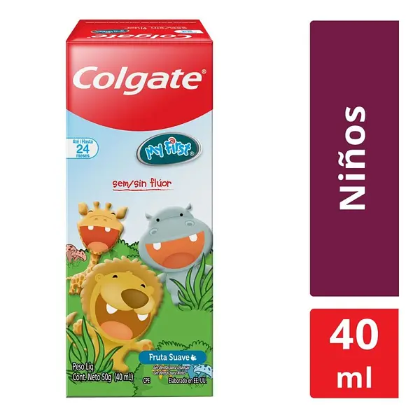 Crema dental Colgate niños sin flúor 50 g
