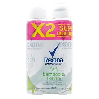 Desodorante Rexona Spray Bamboo 89 g x2