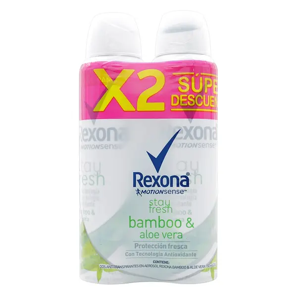 Desodorante Rexona Spray Bamboo 89 g x2