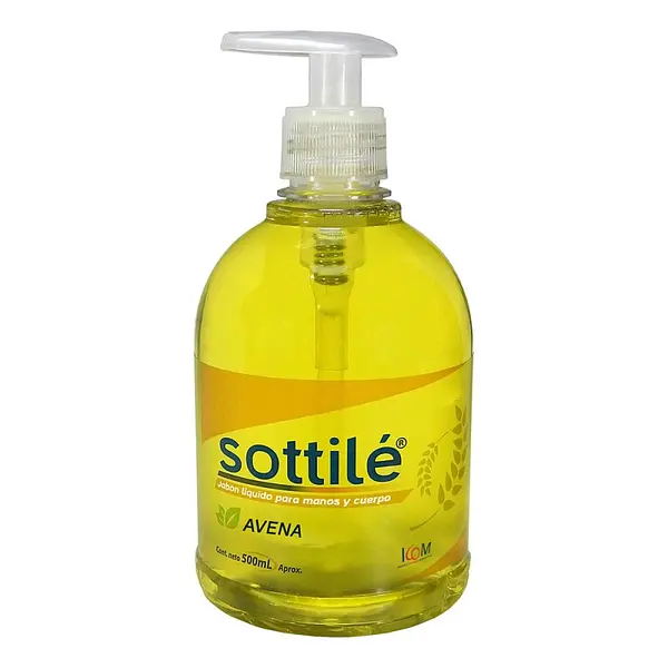Jabón Líquido Antibacterial Sottile Avena 500 ml